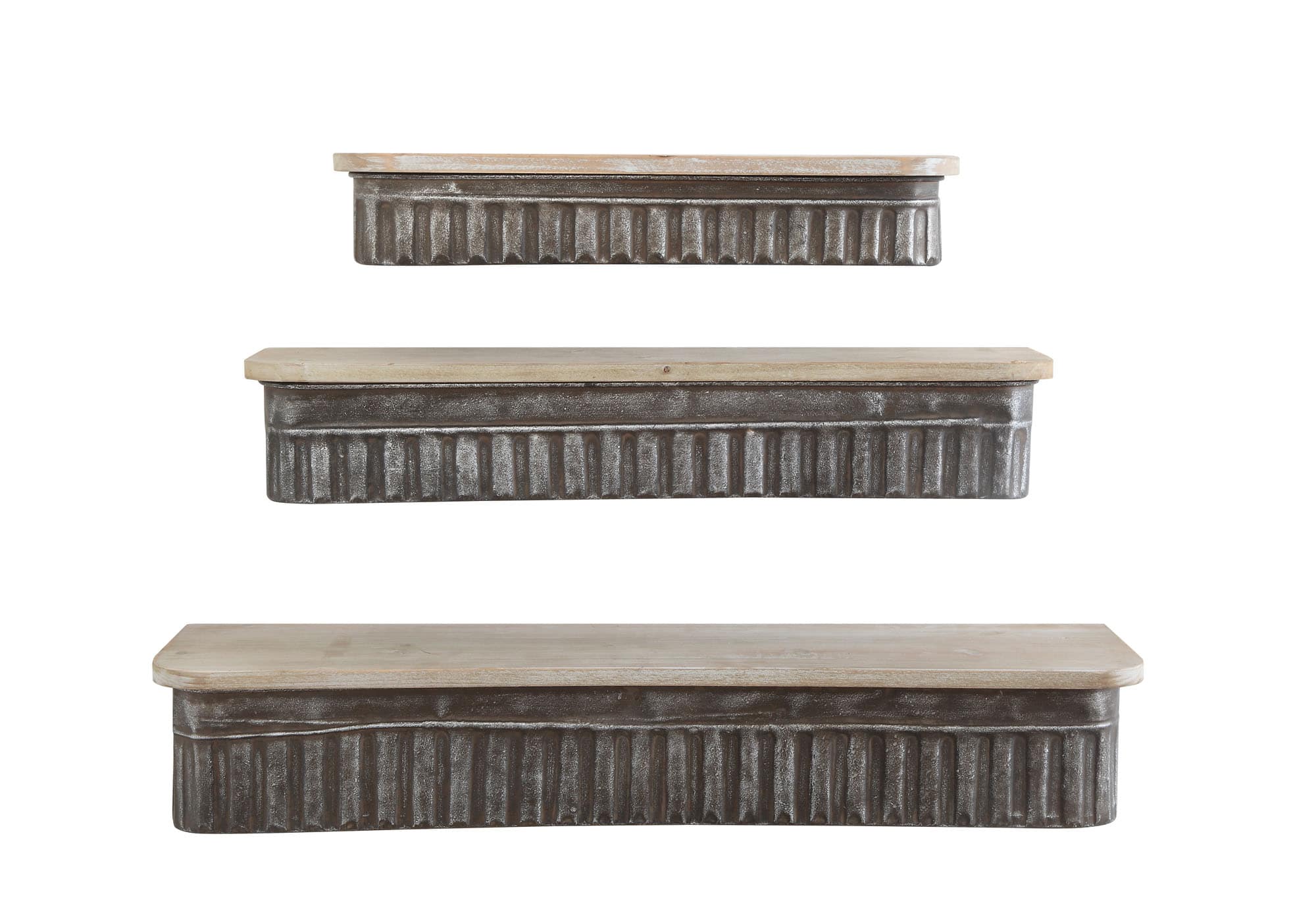 Hello Honey® Metal & Wooden Shelves, Set of 3
